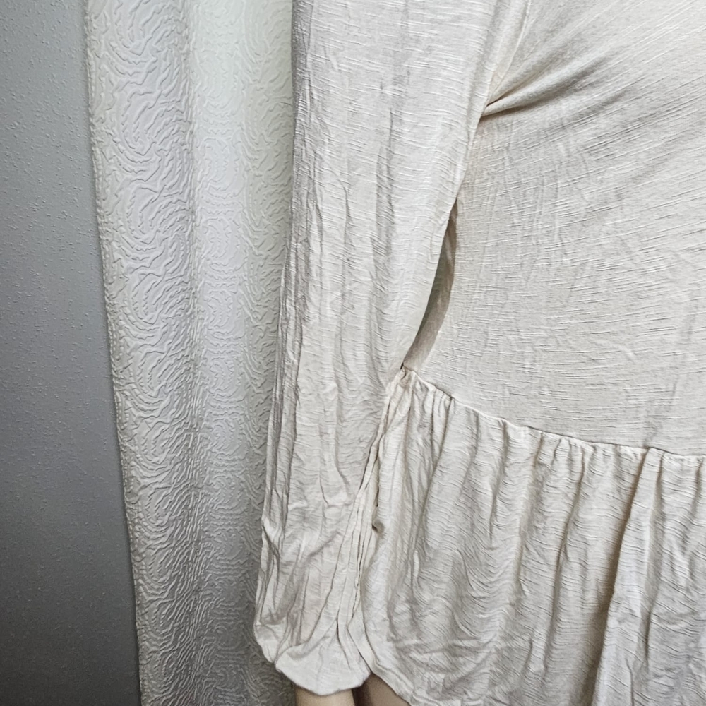 Torrid Cream Embellished Long Sleeve Blouse - Picture 3 of 5